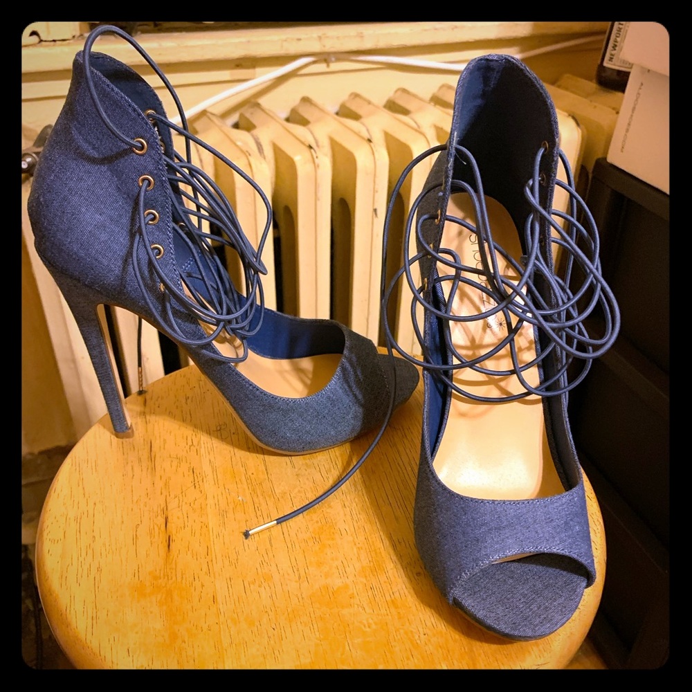 Denim sandals